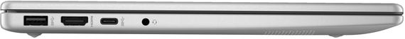 Ноутбук HP  14-ep1020ua 14' FHD IPS AG, Intel 3-100U, 16GB, F512GB, UMA, DOS, сріблястий (B23CCEA) | Зображення 4