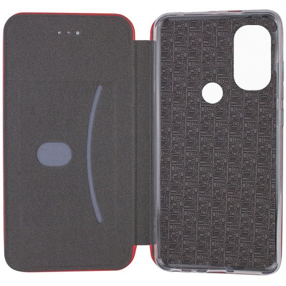 Шкіряний чохол-книжка Classy для Motorola Moto E40 Червоний | Зображення 2