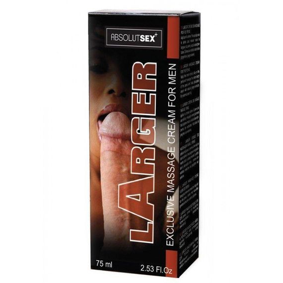 Крем для збільшення пеніса LARGER, 75 ml Sex Aura | Зображення 2