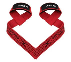 Лямки для тяги RDX S4 Gym Cotton Gel Straps Red Plus (WAC-S4R+)