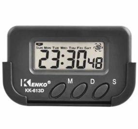 Настільний електронний годинник-секундомір Kenko KK-613D