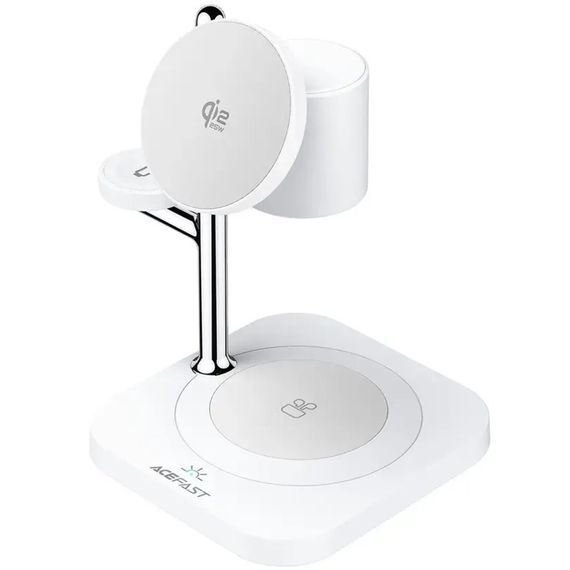 БЗП Acefast E39 desktop 4in1 Qi2 32.5W White | Зображення 2