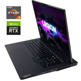 Ігровий ноутбук Б-клас Lenovo Legion 5 17ARH05H / 17.3" (1920x1080) IPS / AMD Ryzen 5 4600H (6 (12) ядер по 3.0 - 4.0 GHz) / 32 GB DDR4 / 512 GB SSD M.2 / nVidia GeForce RTX 2060, 6 GB GDDR6, 192-bit / WebCam / Win 11 Home б/в