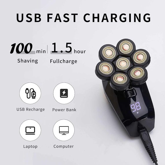 Электрическая бритва для мужчин 5 в 1 Electric Shaver для лица ∙ Многофункциональная бритва 5 в 1 Electric Shaver | Зображення 3