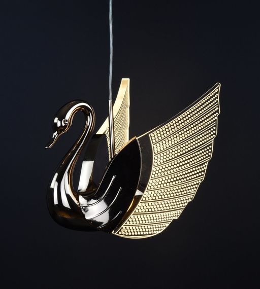 Люстра світлодіодна підвісна LED світильник для квартири на стелю лед 26563 Золото 30-150х17х18 см. | Зображення 1