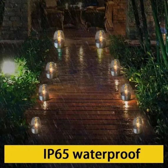 Вулична свічка SL-060 із сонячною батареєю, декоративні нічники для газону, світильник 6 шт | Зображення 2