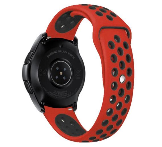 Спортивний ремінець Primo Perfor Sport годинника для Samsung Galaxy Watch 42 mm (SM-R810) - Red&Black | Зображення 1