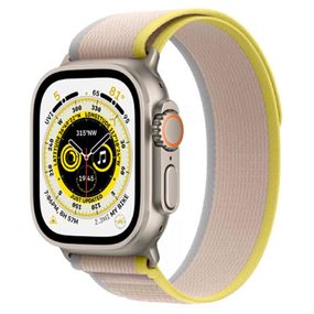 Ремінець Hoco WA14 Original series Apple watch (38/40/41mm) Black with Gray Yellow with White