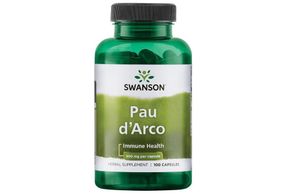 Кора муравьиного дерева Swanson Pau D'Arco 500 mg 100 caps