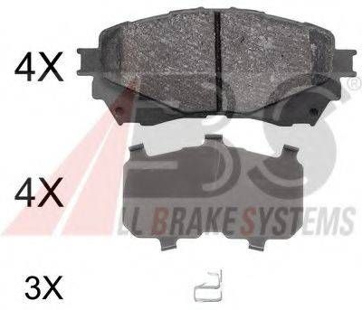 Колодка гальм. диск. MAZDA 6 2.0 2.2D 2.5 2013 - передн. (вир-во ABS) A.B.S. 37977 на MAZDA ATENZA седан (GJ, GH)