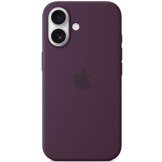 Чохол Silicone case (AAA) full with Magsafe and Animation для Apple iPhone 16 (6.1") Plum | Зображення 1