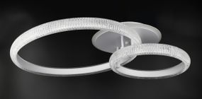 Люстра світлодіодна стельова LED світильник для квартири на стелю лед з пультом 26112 Білий 15х53х72 см.