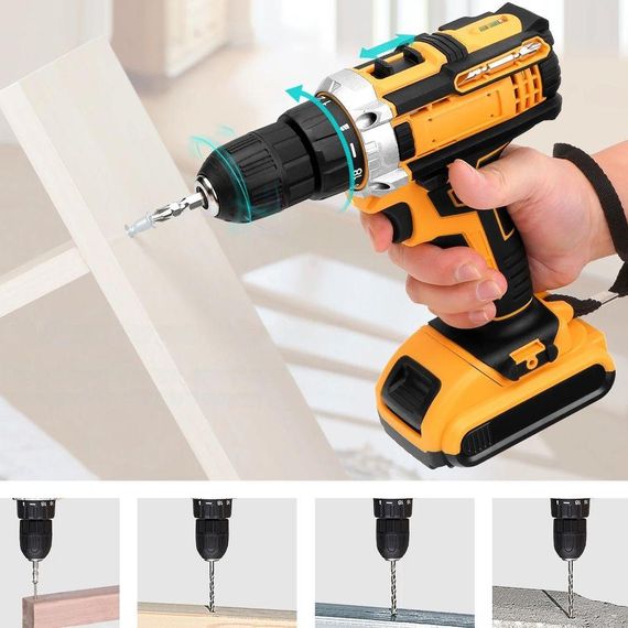 Ударний шуруповерт 12В з набором інструментів + 2 акумулятори / Акумуляторний шурупокрут в кейсі | Зображення 5