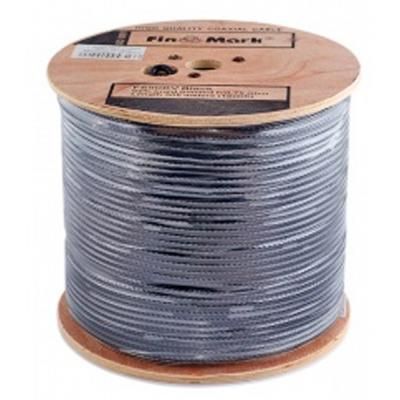 Кабель телевизионный FinMark RG-660, CU, +steel wire, 305м, black (F660BVMcu_305_black) | Зображення 1