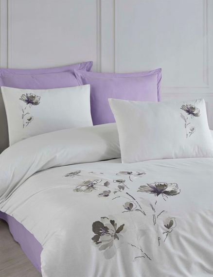 Постельное белье Altinbasak Nakisli Ranforse 200 х 220 см Lizay Puce | Зображення 3