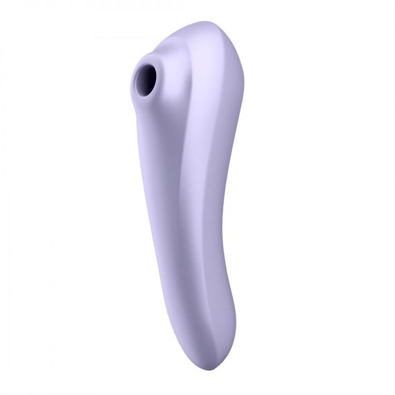 Смарт вакуумний стимулятор + вібратор Dual Pleasure, двосторонній колір: ліловий Satisfyer (Німеччина) Sex Aura