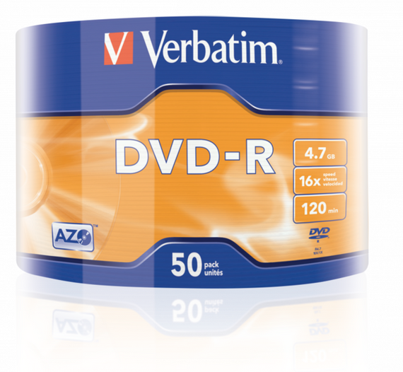 Диск Verbatim DVD-R 4,7Gb 16x Wrap 50 pcs (43788) | Зображення 2