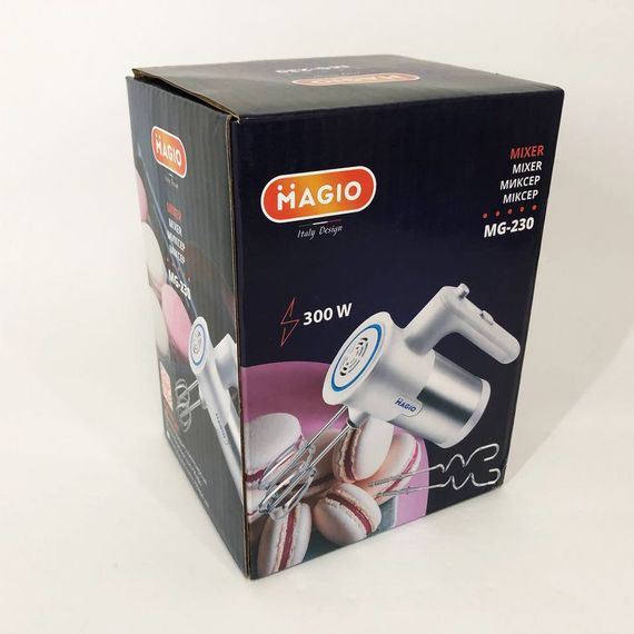 Міксер ручний Magio MG-230, потужний міксер, міксер блендер ручний, побутові міксери, кухонний міксер | Зображення 3