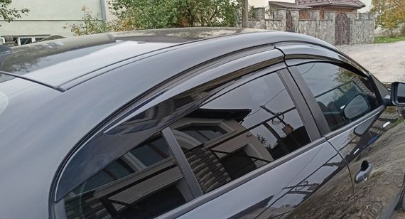 Вітровики (4 шт., Sunplex Sport) для Renault Fluence 2009-2024 рр | Зображення 1