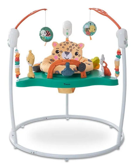 Детский игровой центр Fisher-Price Jumperoo с подсветкой и звуком / Развивающий игровой джемпер Зеленый | Зображення 1