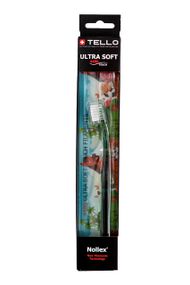 Дитяча зубна щітка Tello Junior 4480 Ultra Soft Black (від 5 до 10 років), зелена