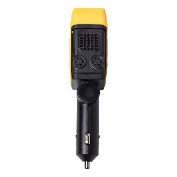 Автомобільний зарядний пристрій MECHA з висувними кабелями та портами USB/Type-C Жовтий HP-A1Y | Зображення 4