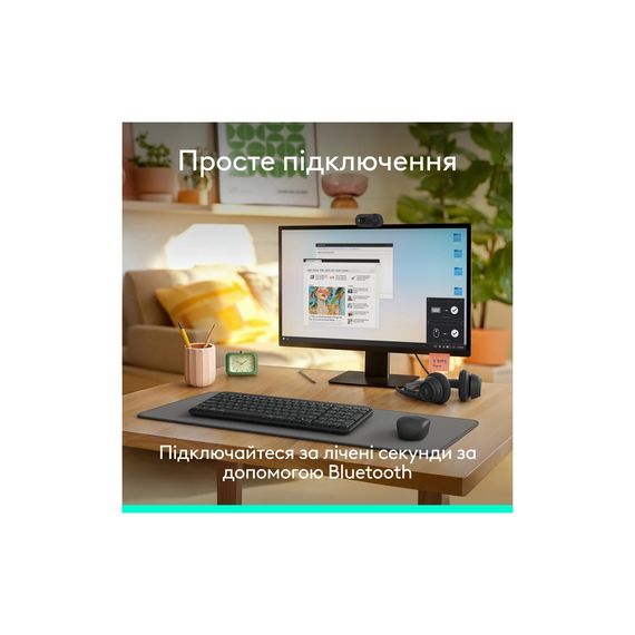 Комплект Logitech MK250 Bluetooth/Wireles UA Graphite (920-013823) | Зображення 1