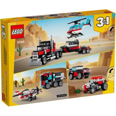 Конструктор LEGO Creator Бортова вантажівка з гелікоптером 270 деталей (31146) | Зображення 4