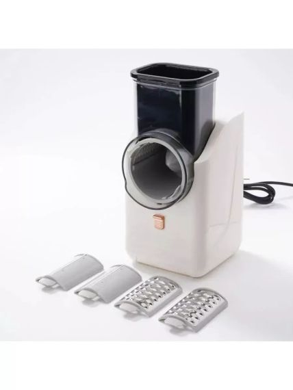 Многофункциональная овощерезка электрическая 4в1 12V/ слайсер - терка, шинковка 1983 | Зображення 2