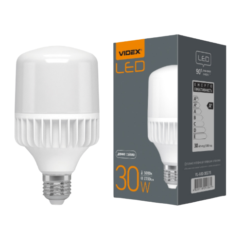 Лампа A80 30W E27 5000К 220-240V LED Videx