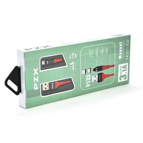 Кабель магнитный PZX V133,Micro-USB,3.1A,Red,длина 1м,BOX