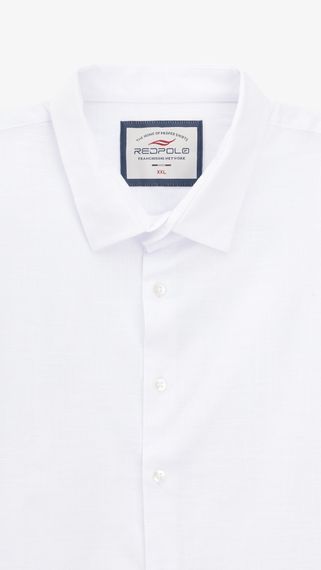 Сорочка кежуал однотонна чоловіча GENUA G01218-0005 XL Білий shop (2000999514821) | Зображення 1