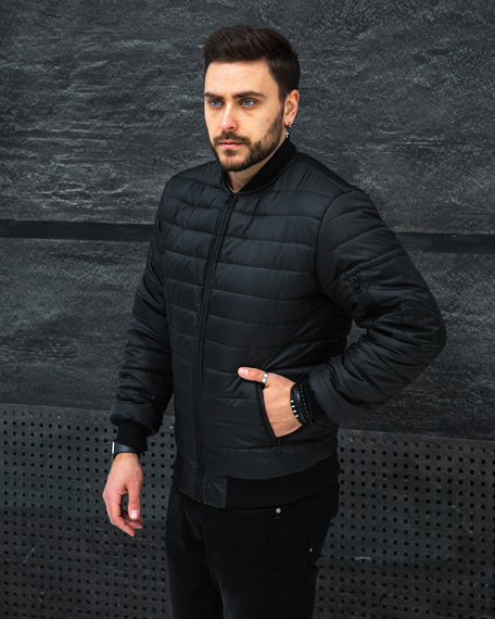 Бомбер Питсбург чёрный S XXL | Зображення 2