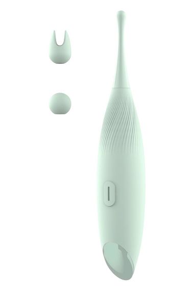 Вібратор для кліторальної стимуляції Dream Toys Glam Pin Point Stimulator, з двома насадками, м'ятний Sex Aura