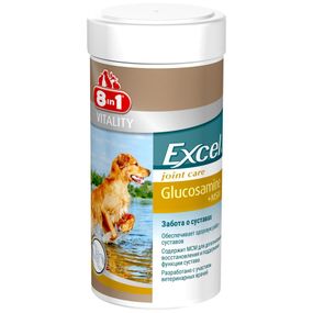 Вітаміни 8in1 Excel Glucosamine MCM для покращення здоров'я суглобів у собак 55 табл