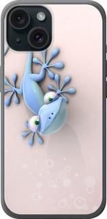 Чохол на iPhone 15 Гекончик із силікону FCh_002832