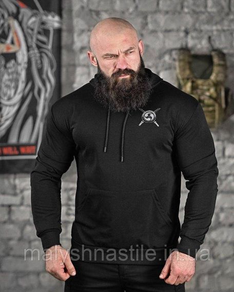 Худи warriors black ДЛ6440 | Зображення 1