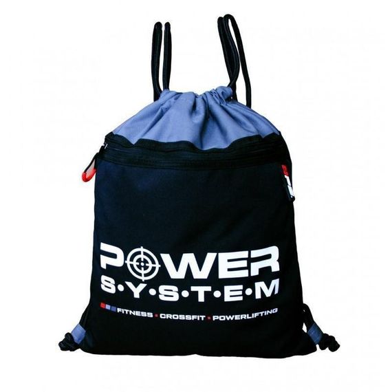 Рюкзак спортивний Power System PS-7011 Gym Sack Alpha Blak/Grey | Зображення 1