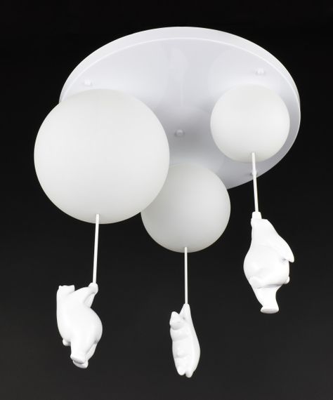 Люстра стельова на 3 лампочки 27319 Білий 55х50х50 см. | Зображення 1