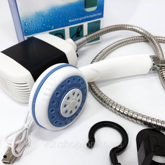 Полевой душ с аккумулятором, Душ для отдыха на свежем воздухе Летний переносной на аккумуляторе TA-17 | Зображення 9