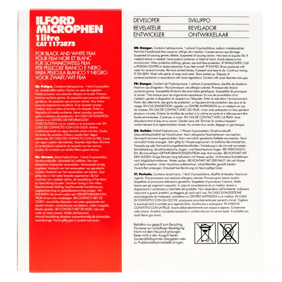 Проявник для плівки ILFORD Microphen 1L.