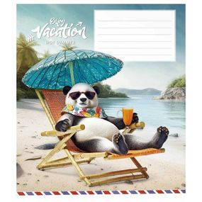 Зошит учнівський "Cool vacation" 012-3318K-2 в клітинку, 12 аркушів