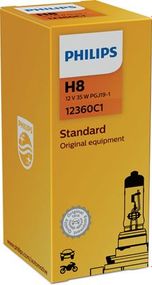 12360B1 (PHILIPS) H8 12V 35W PGJ19-1 Blst. 1 pc.