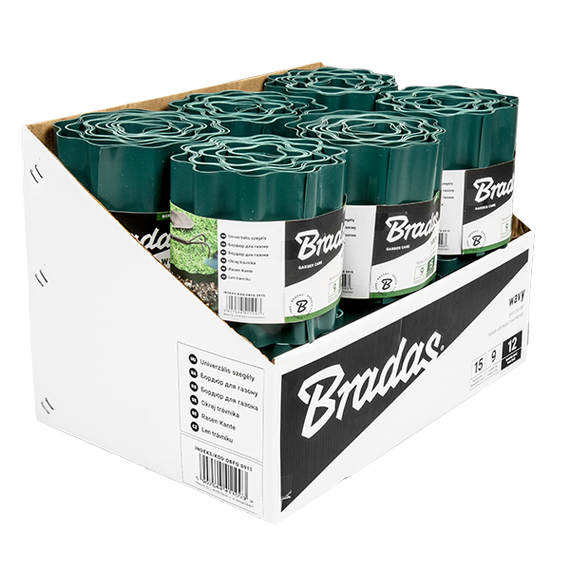 Бордюр хвилястий газонний Bradas 9 м х 20 см зелений OBFG  0920 | Зображення 2