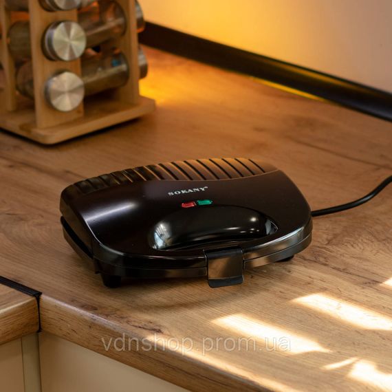 Електрогриль з антипригарним покриттям, термостатом і захистом від перегріву 750 Вт Sokany SK-116 | Зображення 8