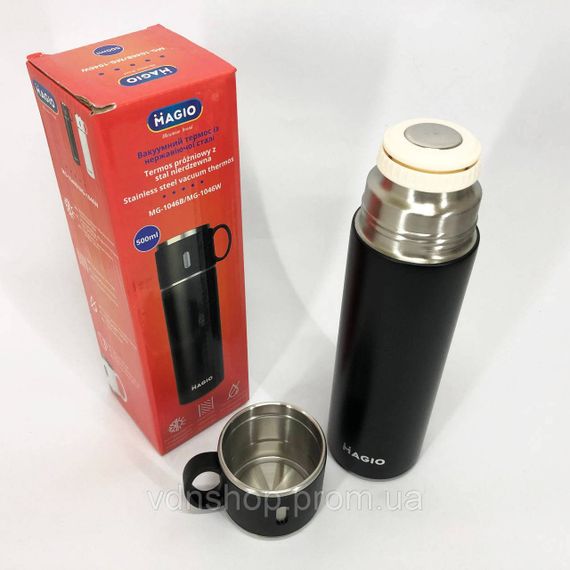 Гарний невеликий термос, Термос похідний для напоїв, для чаю помповий Термочашка похідна UH-30 | Зображення 8