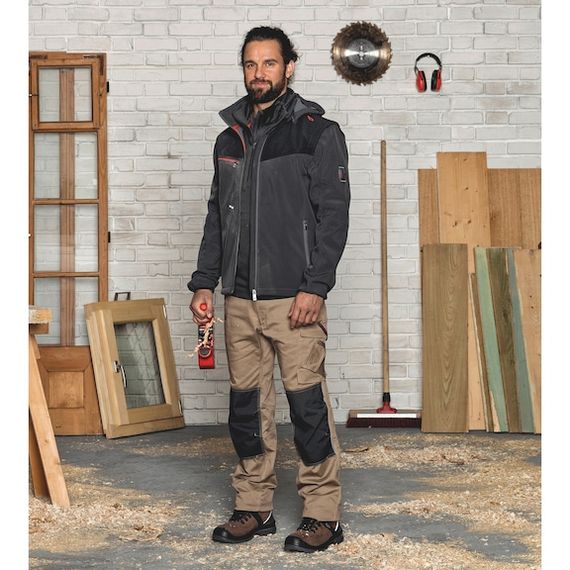 Штани робочі STRETCH X, бежеві, розмір 52 | Зображення 1