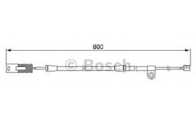 Датчик зношування колодок BOSCH 1987474945 на BMW X5 (E53)