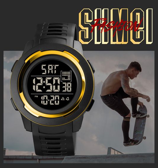 Чоловічий годинник Skmei 1731GDWT Gold-White | Зображення 2