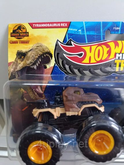 Подарунковий набір 2 монстр-траки Хот Вілс Оригінал Hot Wheels Monster Trucks Тиранозавр Рекс vs Трицератопс | Зображення 3